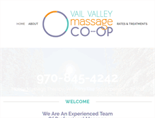 Tablet Screenshot of massageinvail.com